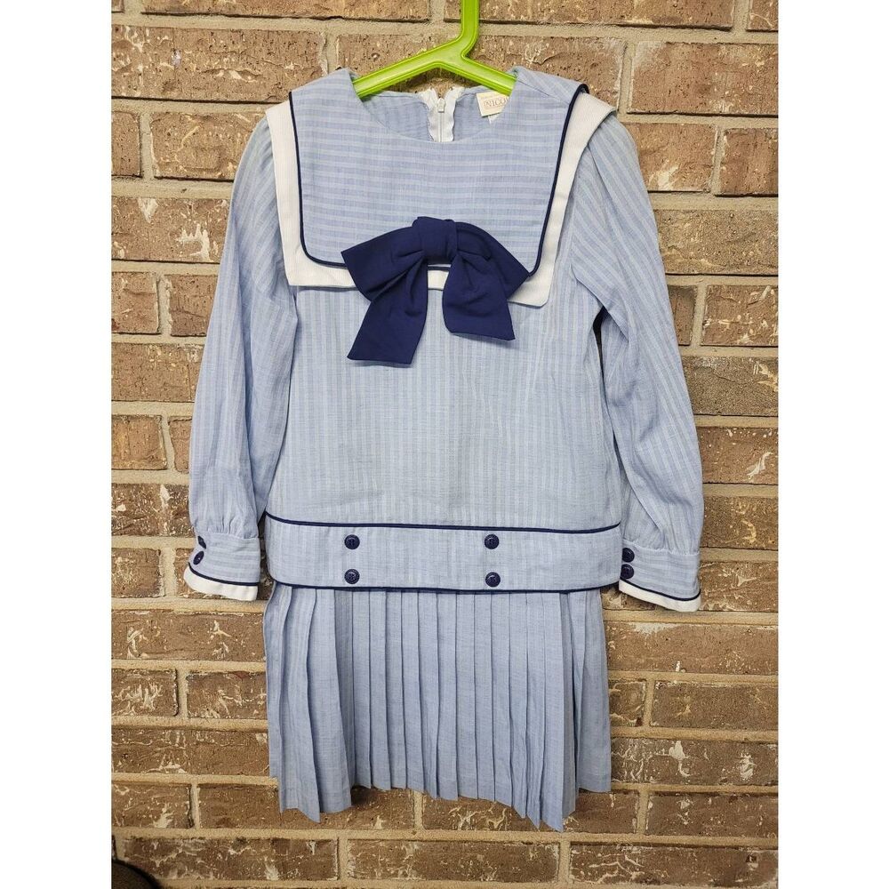 Vintage Dorissa International Nicole Sailor Dress, Girls Size 8